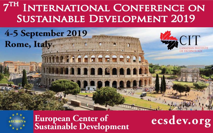 ICSD 2019 : 7th International Conference on Sustainable Development