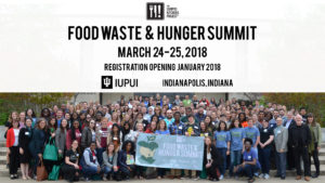 Food Waste & Hunger Summit post card with details