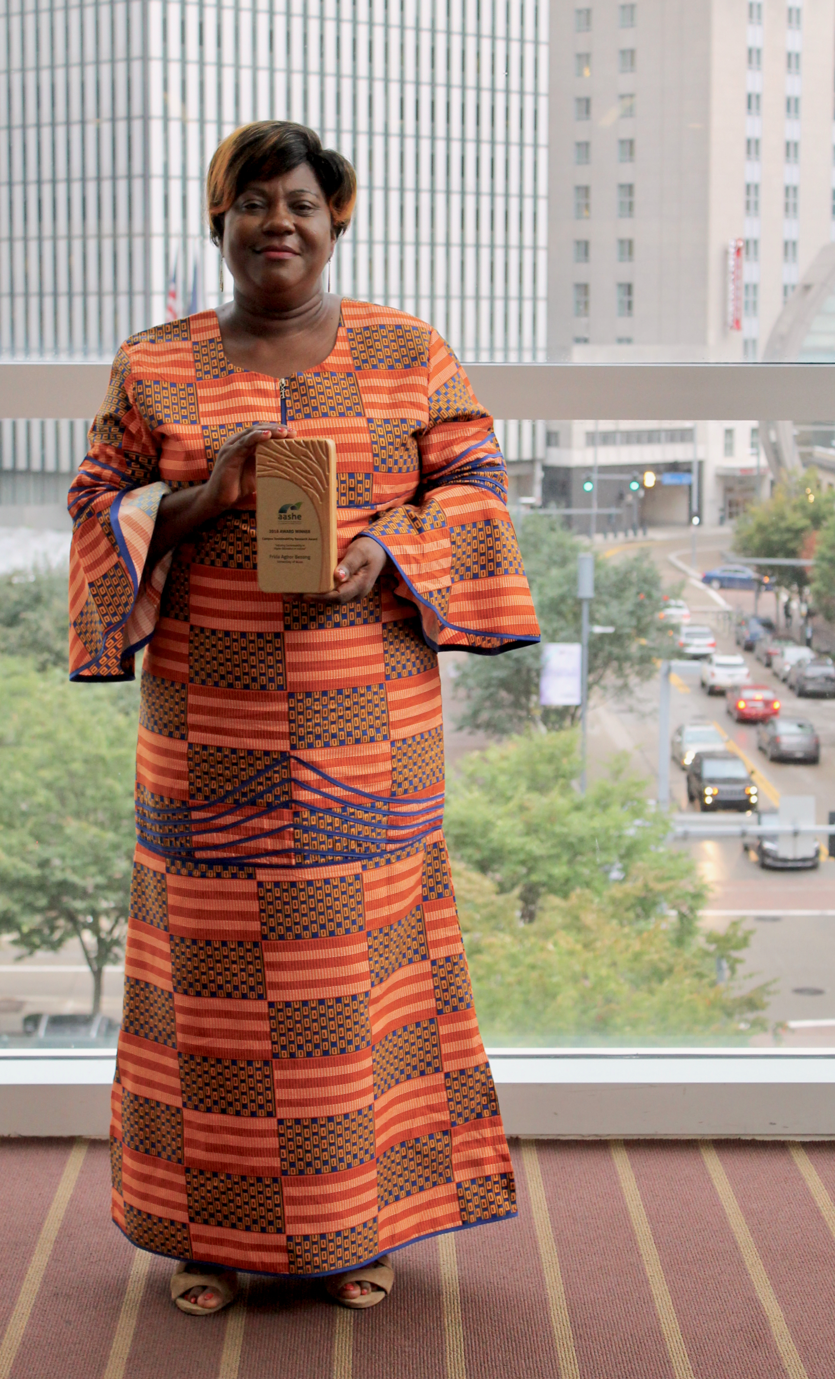 Frida Agbor Besong 2018 AAShE Sustainability Award Winner