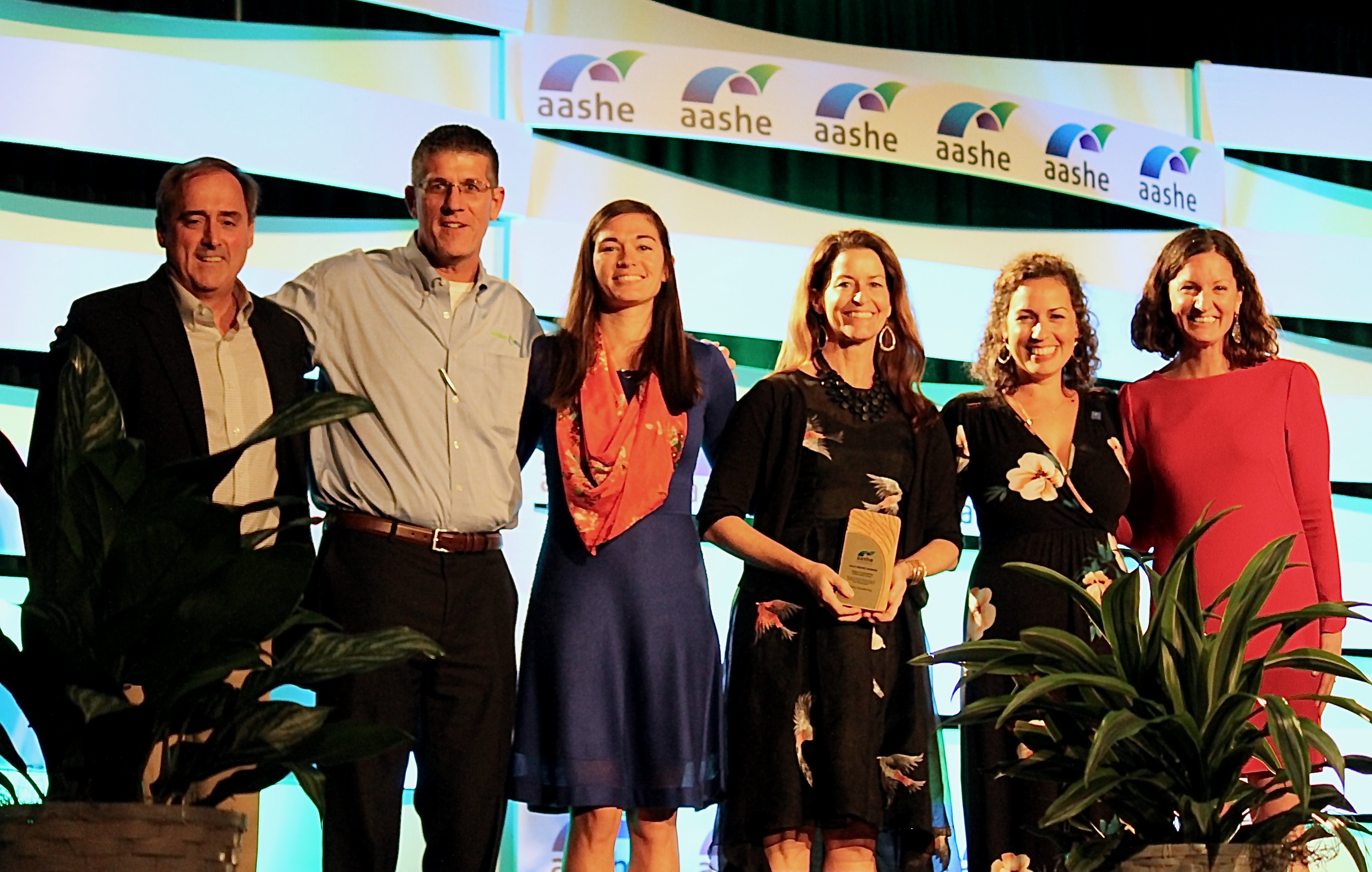 2018 AASHE Sustainability Award Winner Stage Shot