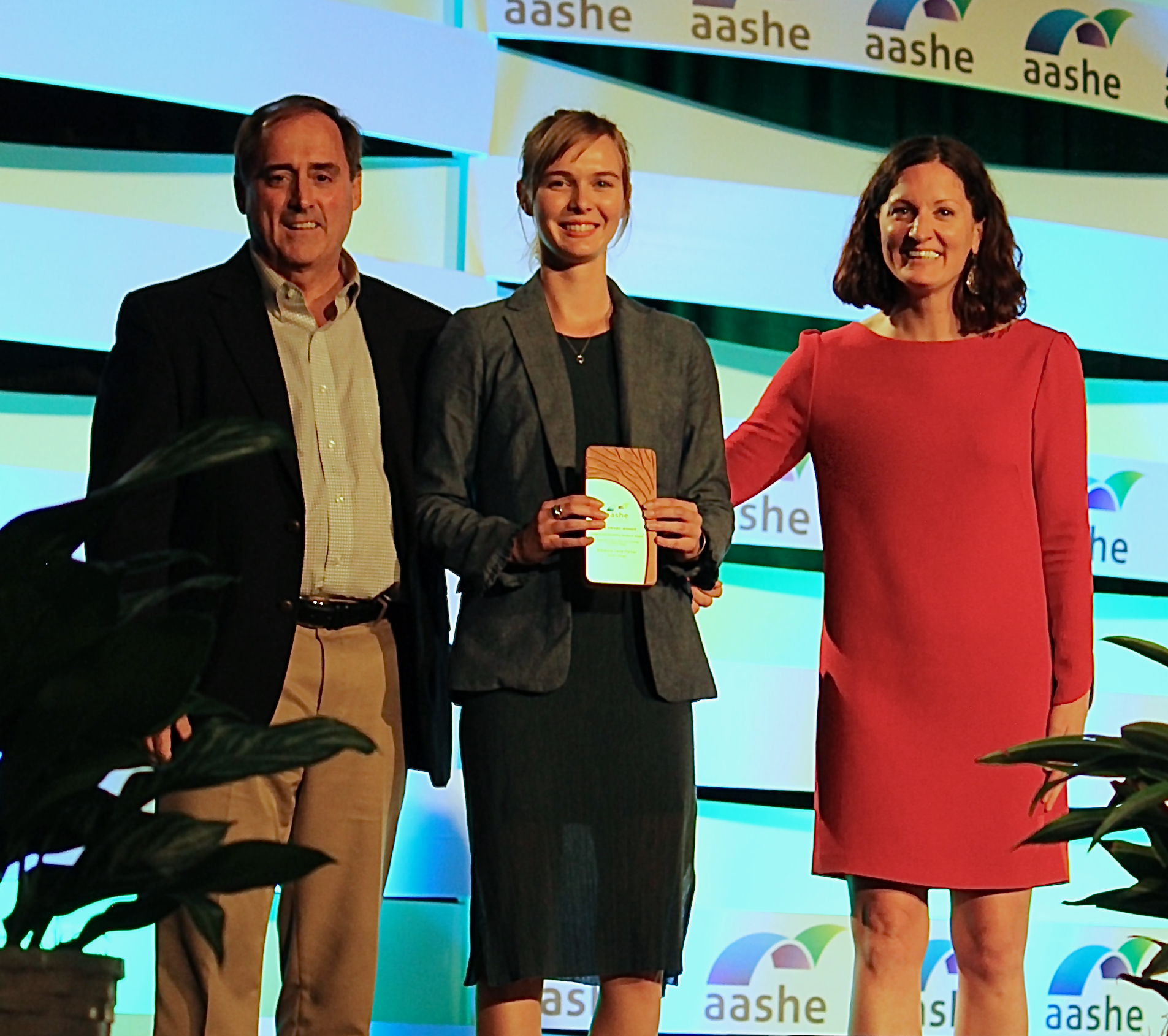 2018 AASHE Sustainability Award Winner Stage Shot