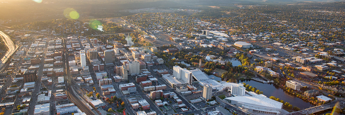 Downtown Spokane Aerial Picture