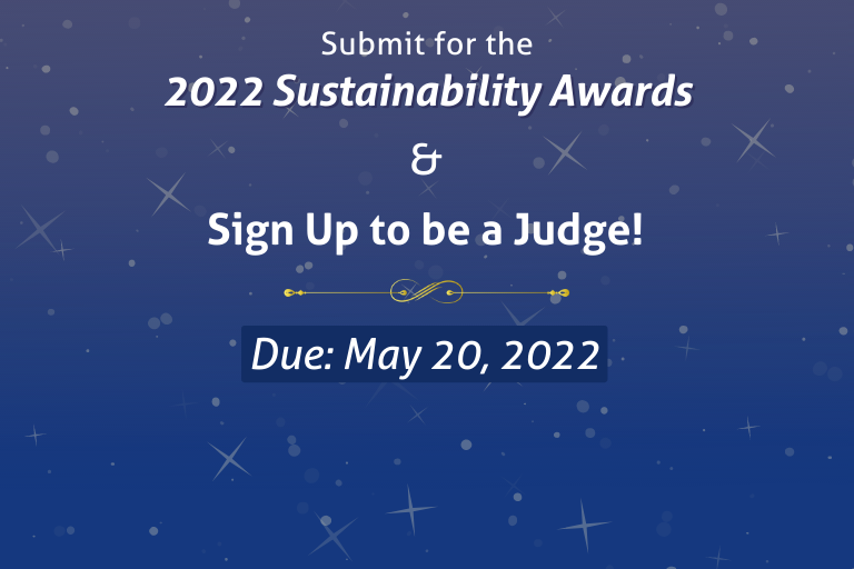 2022 Sustainability Awards Homepage Announcement