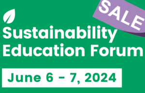 Sustainability Education Forum Logo with Sale
