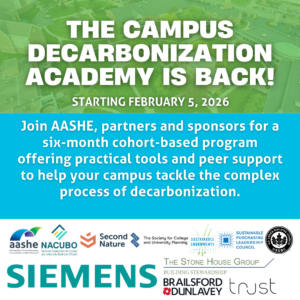 Decarbonization Academy square logo with partner and sponsor logos